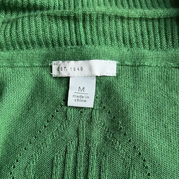 🍃Green Open Front Women's Sweater - Picture 2 of 15